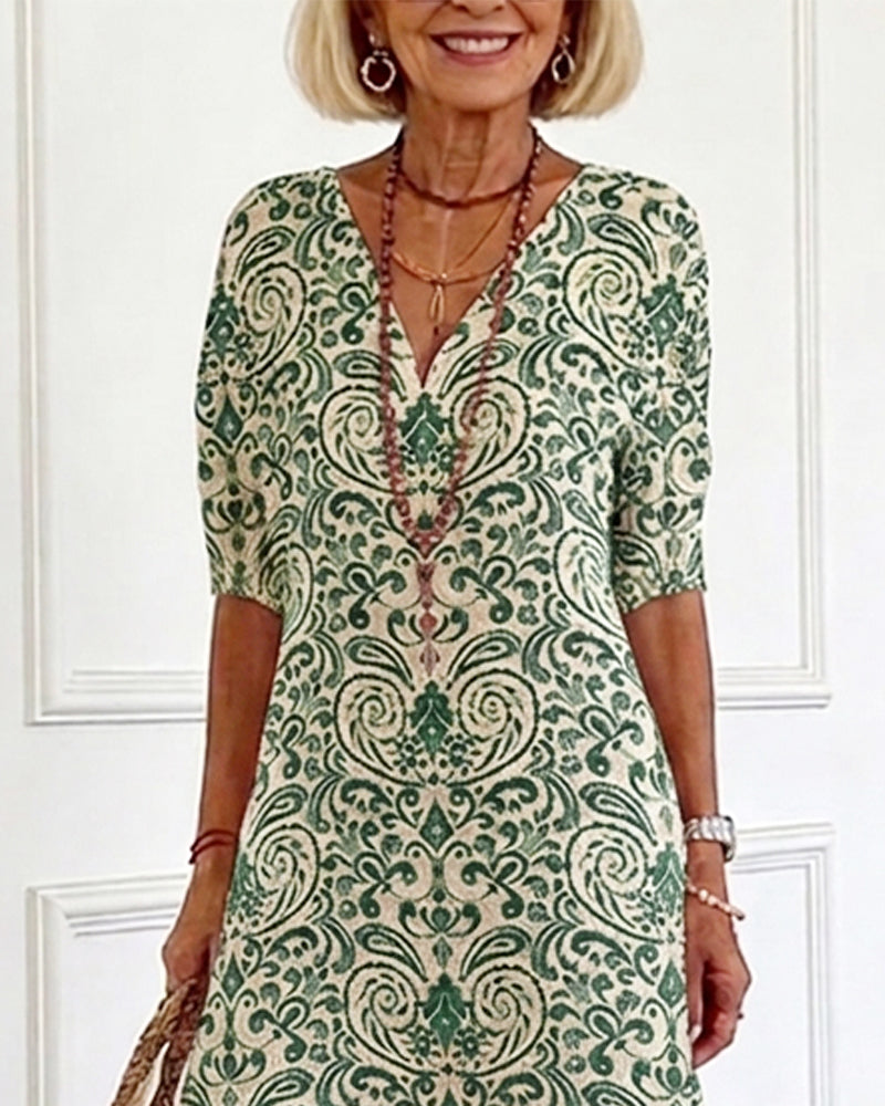 Elin | Vintage floral maxi dress