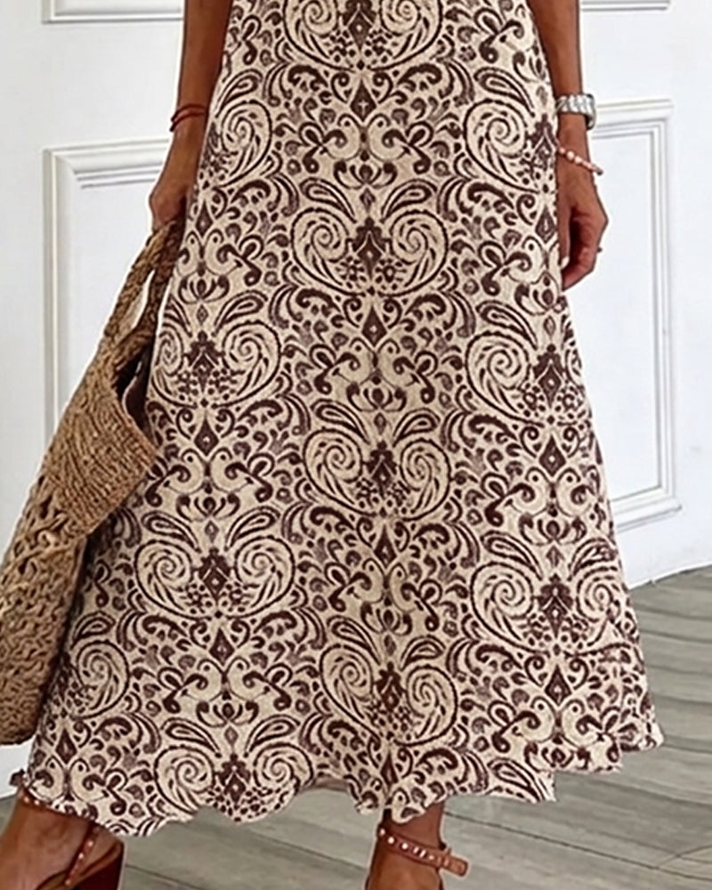 Elin | Vintage floral maxi dress