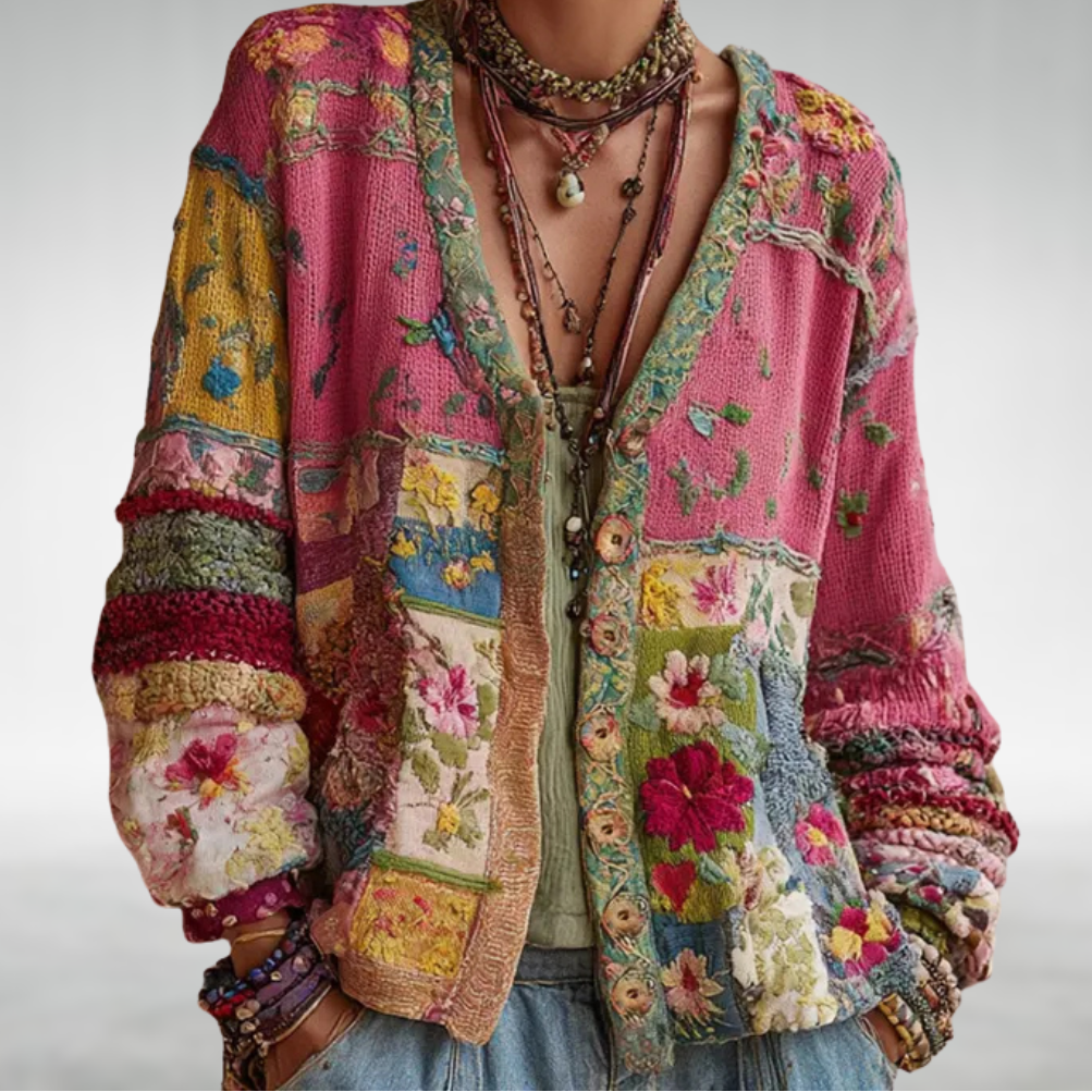 Fiora – Boho Knit Jacket