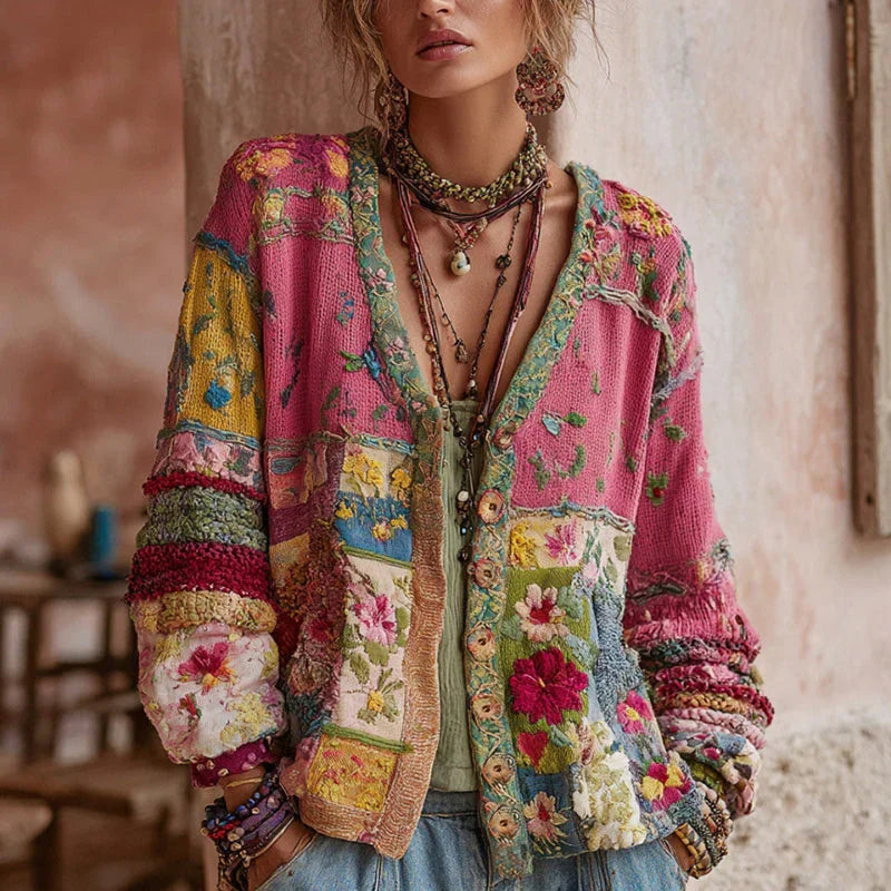 Fiora – Boho Knit Jacket