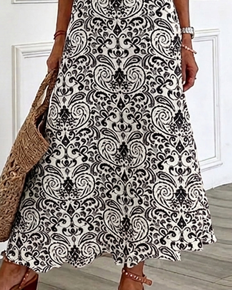 Elin | Vintage floral maxi dress